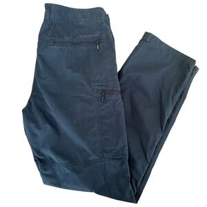 Norrona Trekking Pants Mens XL Indigo Night Blue Cotton Blend Hiking Outdoor